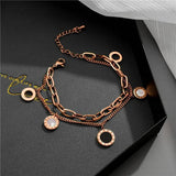 Stainless Steel Roman Numerals Bracelet