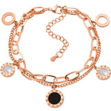 Stainless Steel Roman Numerals Bracelet