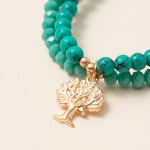 Tree of Life Turquoise Beads Bracelets for Women