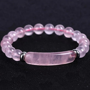 8mm Pink Quartz Aventurine Stone Bracelet Reiki Healing
