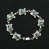 Abalone Shell Charm Bracelet Sea Animal Bangle