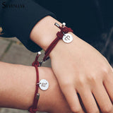 12 Constellation Stainless Steel Couple Bracelet Set Zodiac Bracelets
