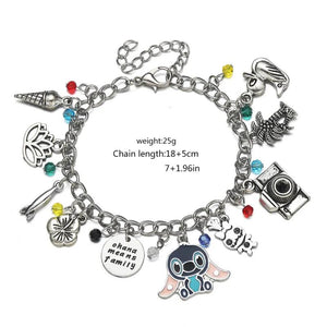 Umbrella Academy Charm Bracelet Silver Metal Pendant Link Jewelry