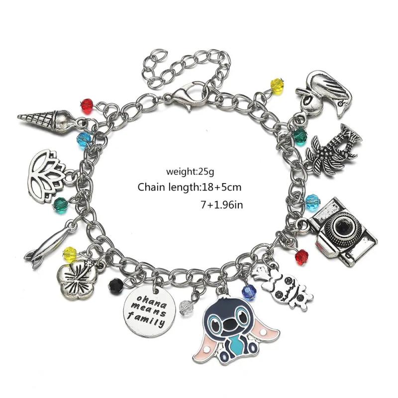 Umbrella Academy Charm Bracelet Silver Metal Pendant Link Jewelry