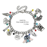 Umbrella Academy Charm Bracelet Silver Metal Pendant Link Jewelry