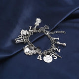 Umbrella Academy Charm Bracelet Silver Metal Pendant Link Jewelry