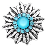 6pcs Snap Button Jewelry Rhinestone Owl Elephant Flower Fit 18mm Bracelets