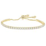 Zircon Wedding Bracelet High Round Cubic Zirconia Tennis Charm Bracelets