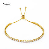 Zircon Wedding Bracelet High Round Cubic Zirconia Tennis Charm Bracelets