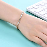 Zircon Wedding Bracelet High Round Cubic Zirconia Tennis Charm Bracelets