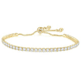Zircon Wedding Bracelet High Round Cubic Zirconia Tennis Charm Bracelets