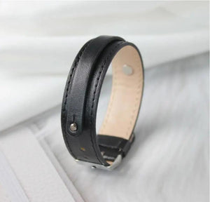 10pcs 18x210mm Copy Leather Wristband with 8mm Slide Bar