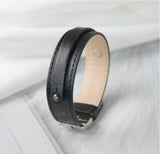 10pcs 18x210mm Copy Leather Wristband with 8mm Slide Bar
