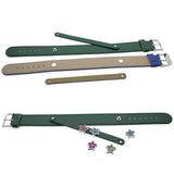10pcs 18x210mm Copy Leather Wristband with 8mm Slide Bar