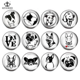 12pcs 18mm Snap Button Charms For Snaps Bracelet DIY Round Photo Cabochons