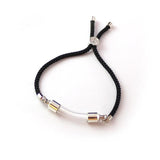 Glass Tube Urn Bracelet With Cord - Memorial Ash Cremation Jewelry