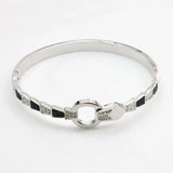 Stainless Steel Snake Crystal Bangle for Women Bracelet Girl Jewelry