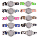 30mm Mix Glass Memory Floating Locket Pendant Wrap Bracelet
