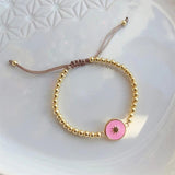 Boho Heishi Pearl Bracelet Heart Charm Pulseras Femme