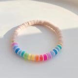 Boho Heishi Pearl Bracelet Heart Charm Pulseras Femme