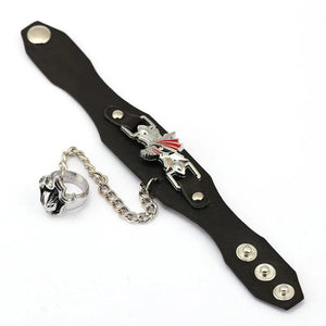 Anime Cosplay Leather Bracelet Kurosaki Ichigo Charm Bracelet