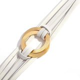 Double Circle Leather Bracelet Women Multilayer Wrap Charm Jewelry