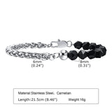 Men's Stainless Steel Wheat Chain Bracelet