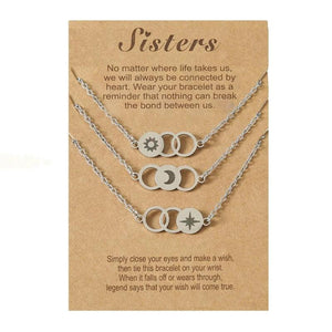 2 Friendship Pinky Promise Bracelets & Necklaces Set