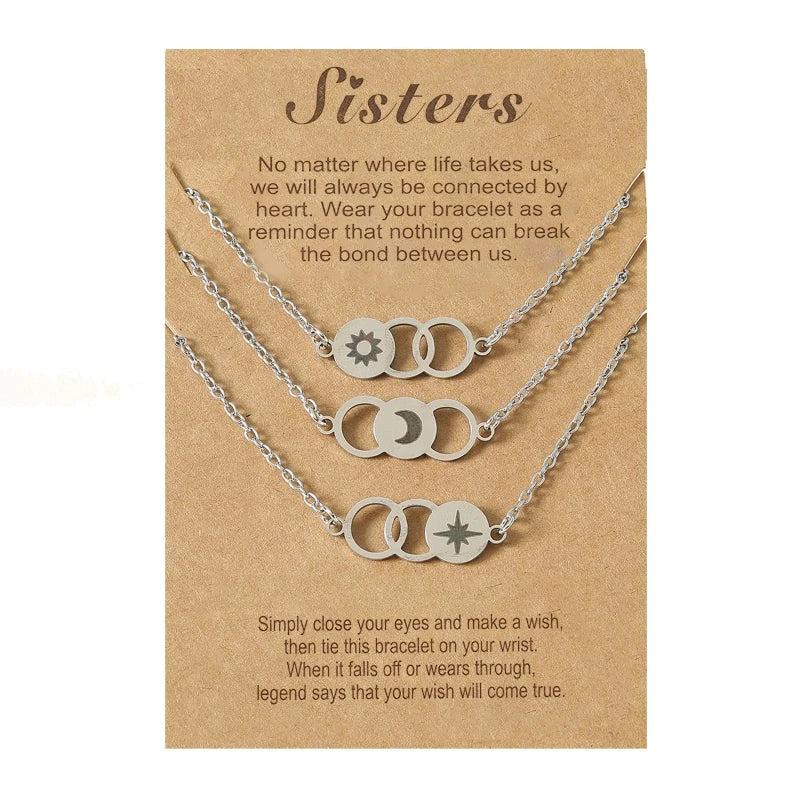 2 Friendship Pinky Promise Bracelets & Necklaces Set