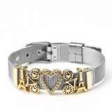 Silver Stainless Steel Mesh Watch Belt Bracelets For Women Men Couple