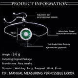 Pera Green Bangle Bracelet Cubic Zirconia Women Party Jewelry