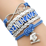 Senior Graduate Charm Bracelets Graduation Gift Women Men Jewelry