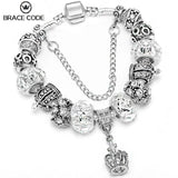 Noble Charm Bracelet with Crystal Beads for Women