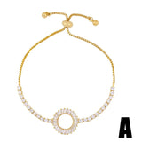 Heart Cross Bracelet with Cubic Zirconia Crystals