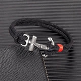 Minimalist Anchor Bracelet Stainless Steel Double Strand Nautical Rope Sailor