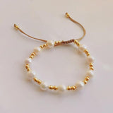 Pearl Beaded Bracelet Heart Chain Fall Winter Style