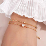 Rhinestones Bracelet Flash Chain Silver Bangle