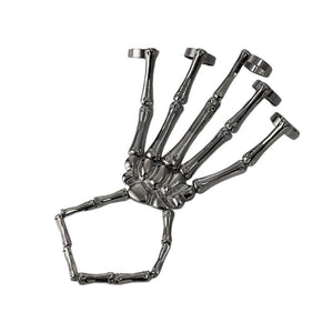 Skull Bracelet Gothic Punk Hand Skeleton Bangles Halloween Cosplay