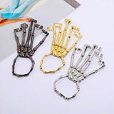 Skull Bracelet Gothic Punk Hand Skeleton Bangles Halloween Cosplay