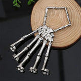 Skull Bracelet Gothic Punk Hand Skeleton Bangles Halloween Cosplay