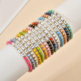 Boho Beach Summer Rainbow Bracelet DIY Beads Bracelet for Women
