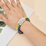 Boho Beach Summer Rainbow Bracelet DIY Beads Bracelet for Women