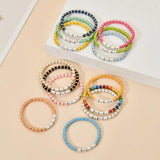 Boho Beach Summer Rainbow Bracelet DIY Beads Bracelet for Women