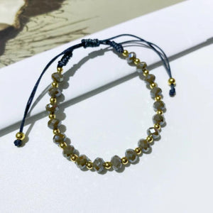 Freshwater Pearls Bracelets with Grey Crystal Beads