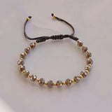 Freshwater Pearls Bracelets with Grey Crystal Beads