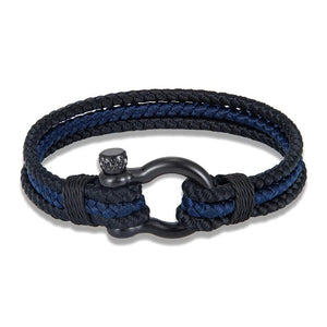 Stainless Steel Horseshoe Buckle Bracelet for Men and Women
