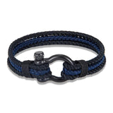 Stainless Steel Horseshoe Buckle Bracelet for Men and Women