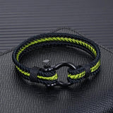 Stainless Steel Horseshoe Buckle Bracelet for Men and Women