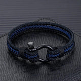 Stainless Steel Horseshoe Buckle Bracelet for Men and Women