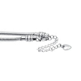 Women's Stainless Steel Snake Chain Charm Bracelet